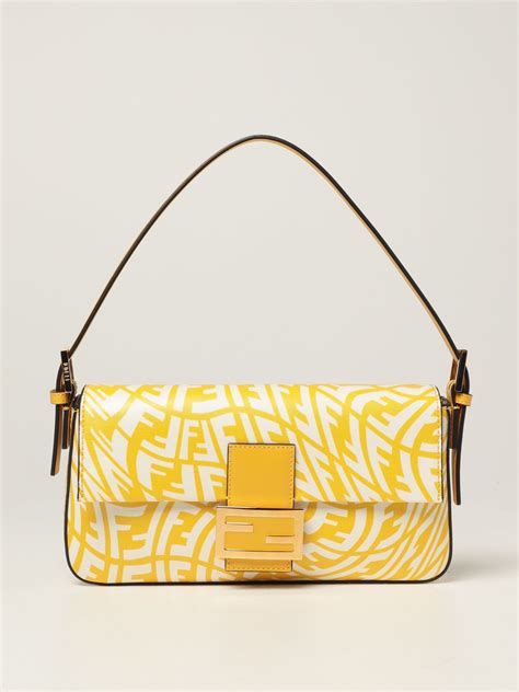 fendi bucket bag yellow|fendi bucket bag used.